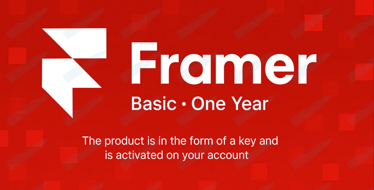 Framer Basic – One Year Subscription
